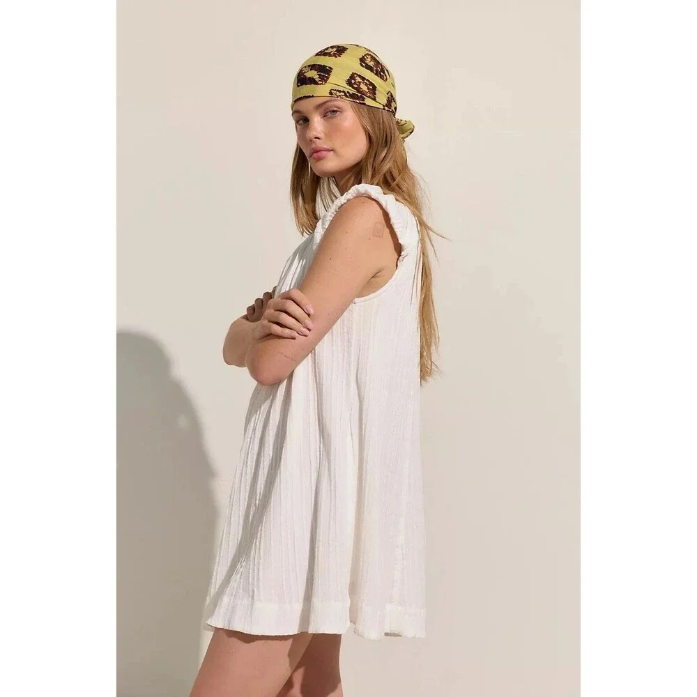 Free People Free-Est Jane Babydoll Women's Mini Dress Boat Neck Swing M 288547